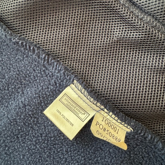Vineyard Vines Men’s navy Medium Sweater Fleece Vest - Picture 14 of 15
